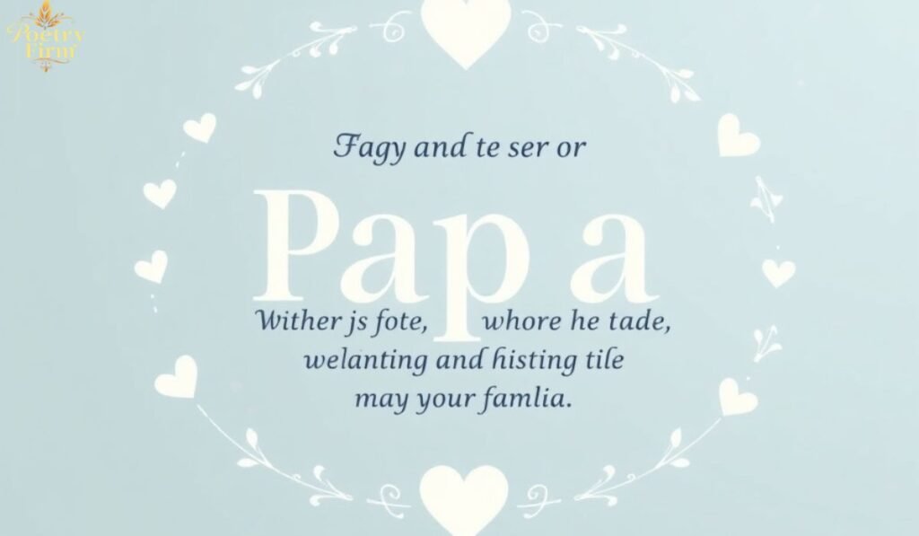 पापा के लिए शायरी अंग्रेजी में 