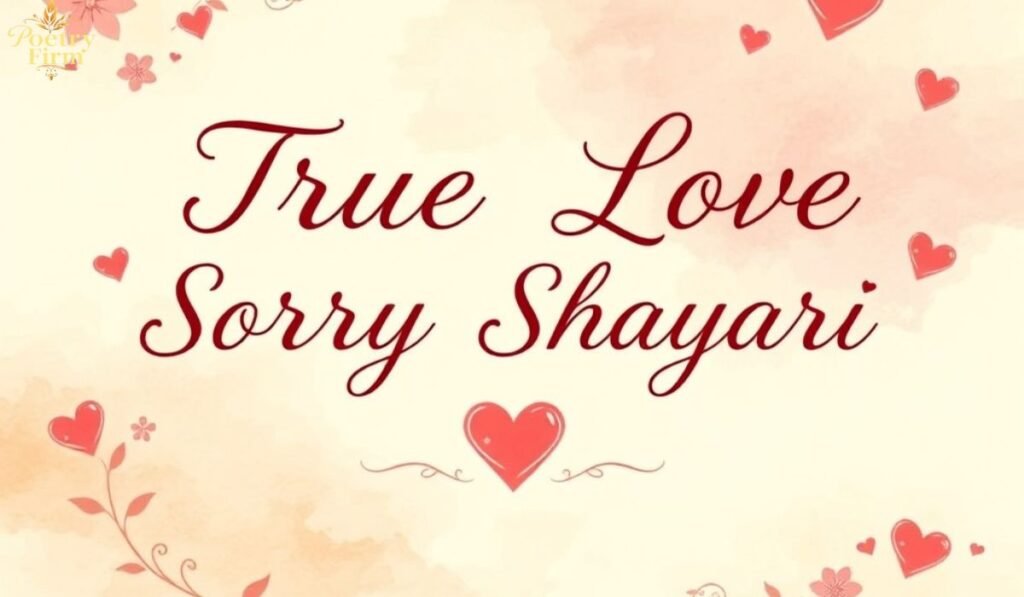 प्यार सच्चा प्यार सॉरी शायरी 