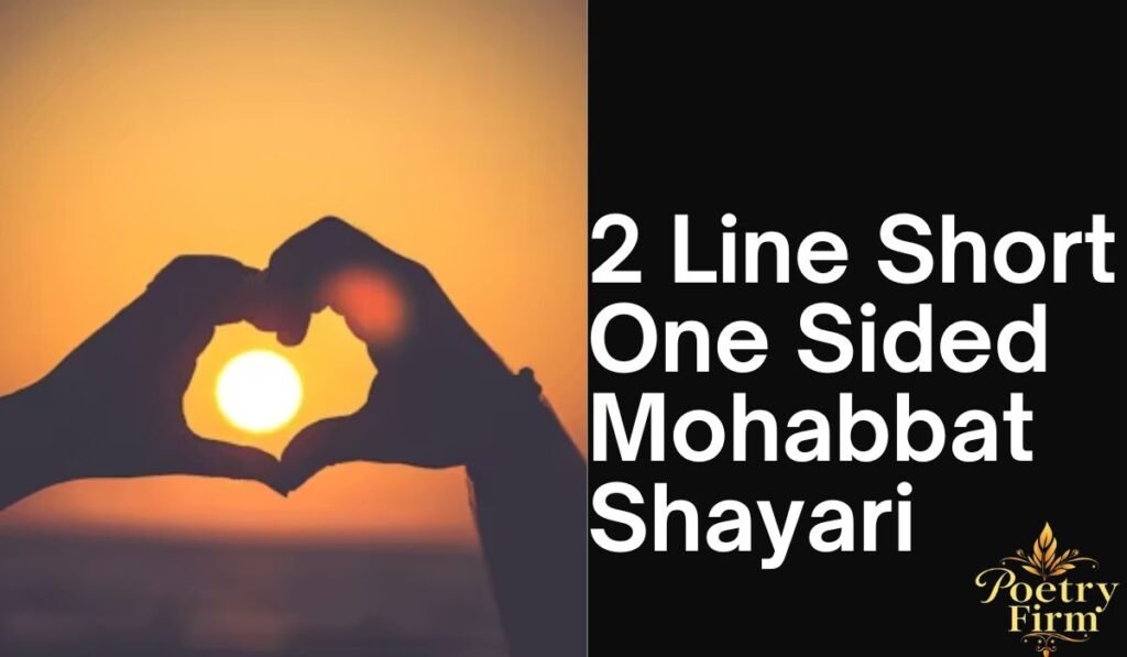 2 Line Short One Sided Mohabbat Shayari