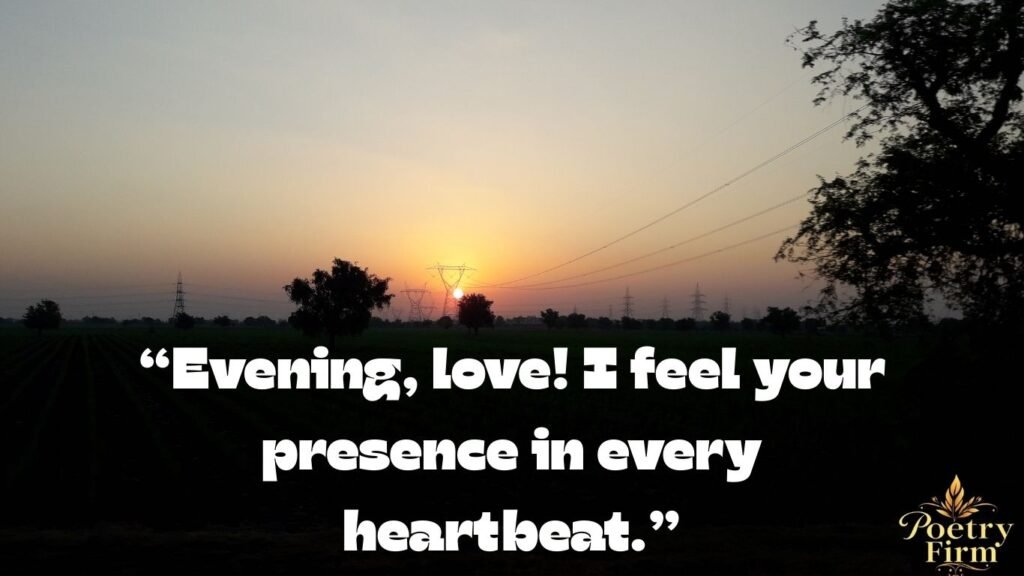 Sweet Evening Connection Messages