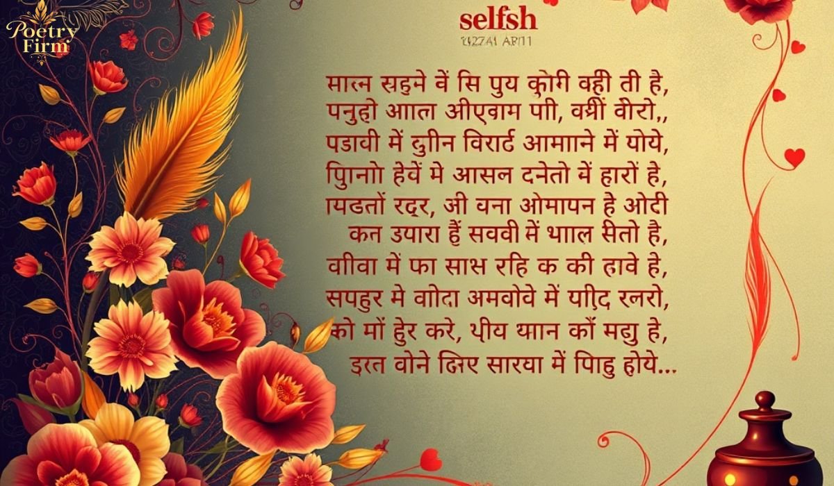 Latest 130+ Selfish Shayari in Hindi 2025