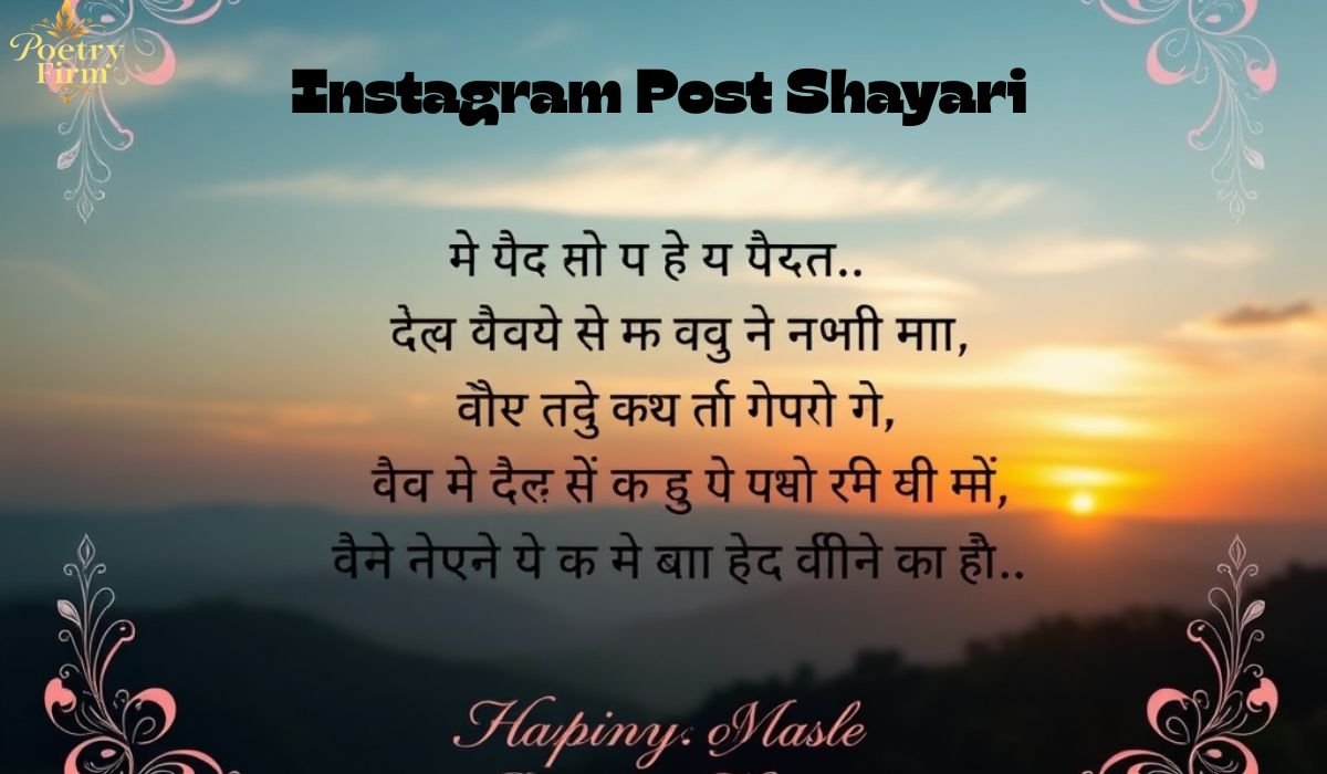 Top 145+ Instagram Post Shayari in Hindi 2026