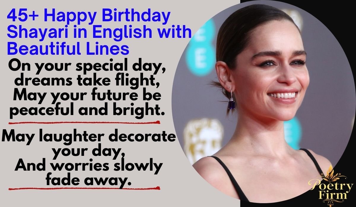 45+ Happy Birthday Shayari in English with Beautiful Lines