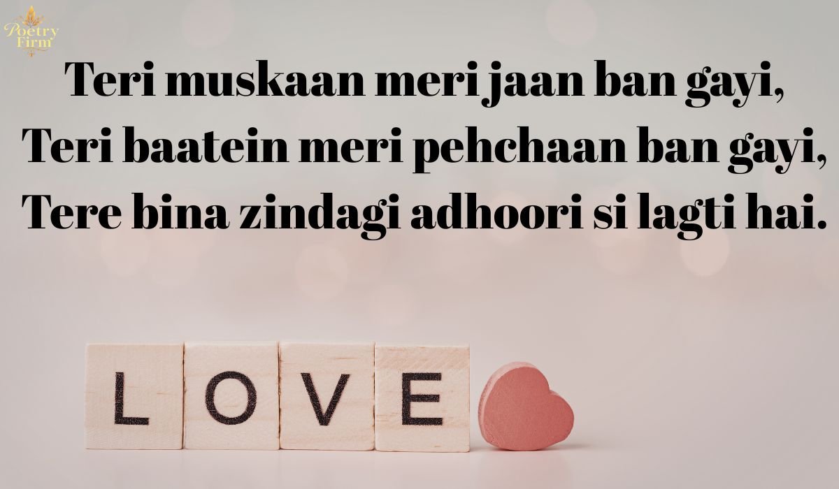 Hindi Love Shayari In English – 2026