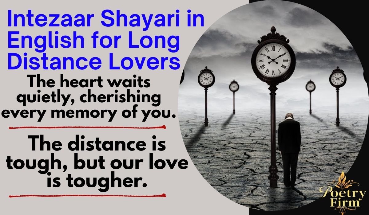 Intezaar Shayari in English for Long Distance Lovers