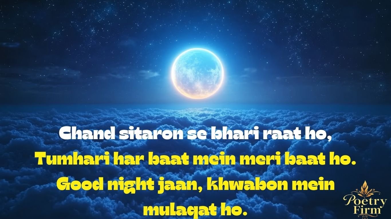 Top 55+ Beautiful Good Night Love Shayari for Him and Her